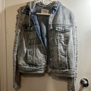 Washed denim jacket